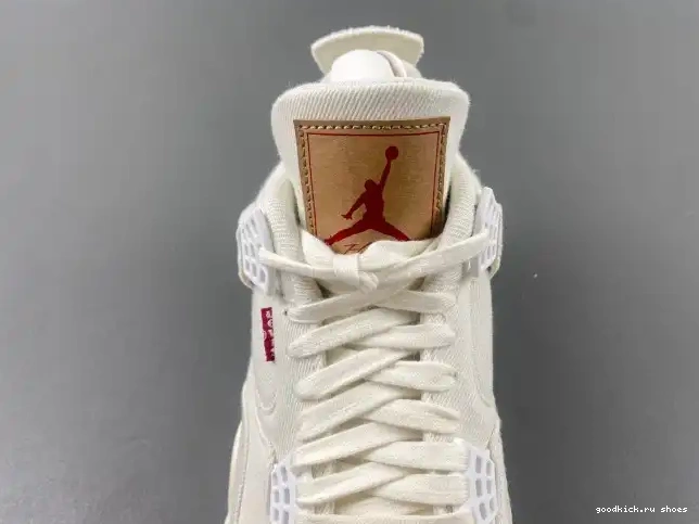 Cheap x Levi's AO2571-100 Air Jordan 'White' 4 0607